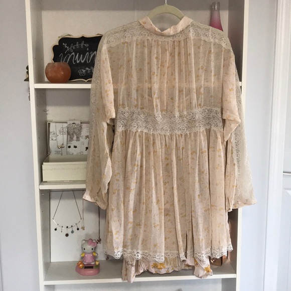 FREE PEOPLE Sheer Romance Floral Mini Dress - Picture 7 of 13